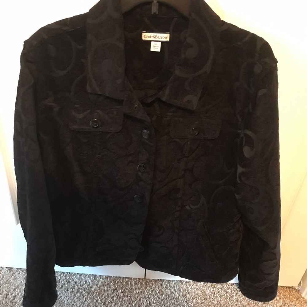Croft & Barrow Black Jacket